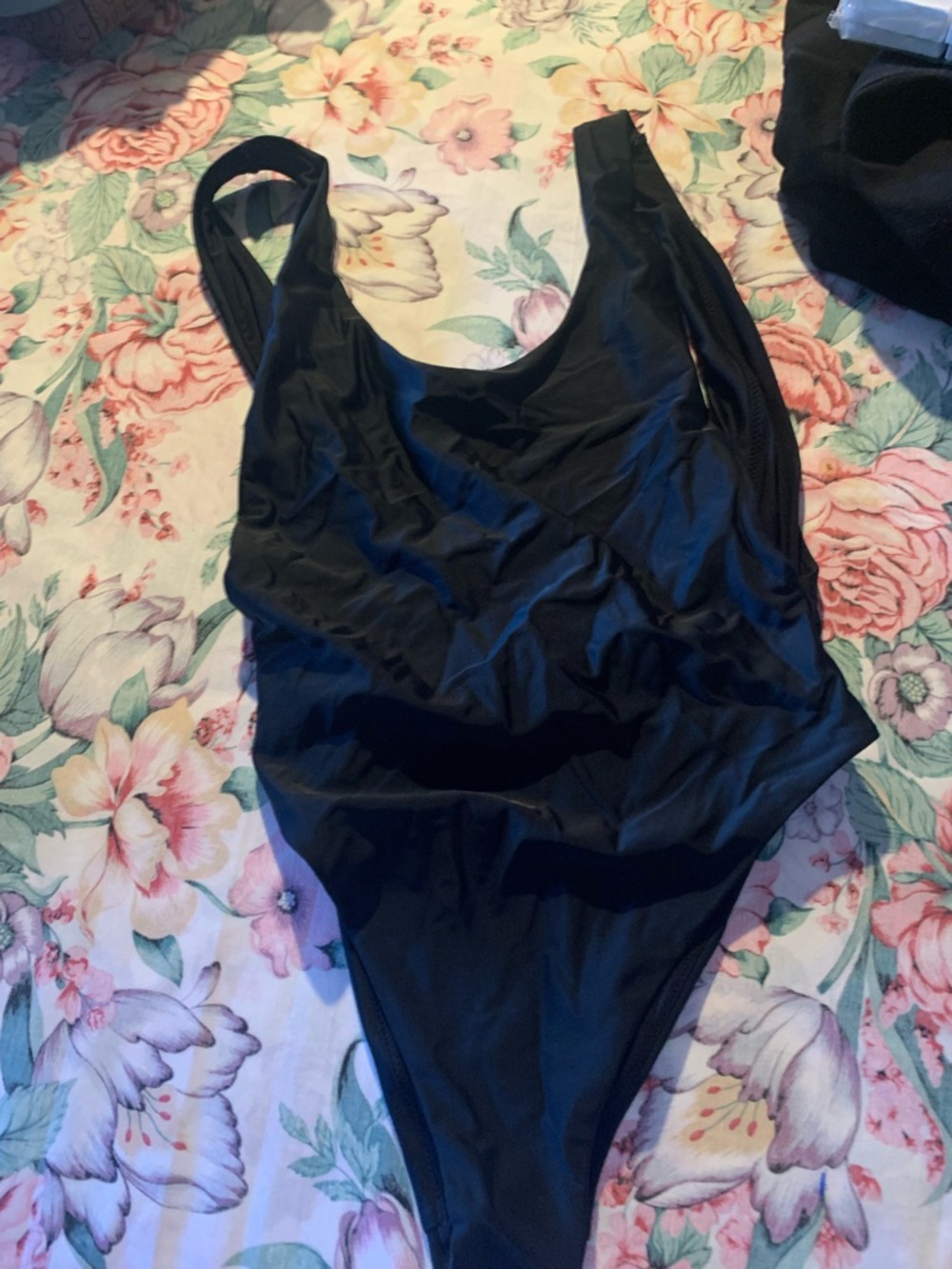 aerie Black One-Piece Bodysuit Size Small